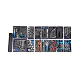 GEDORE Werkzeugwagen 1500 ES-02-2004 0620 - Carro de Herramientas con 207 Piezas, 117.1 kg (Color Azul/Negro)