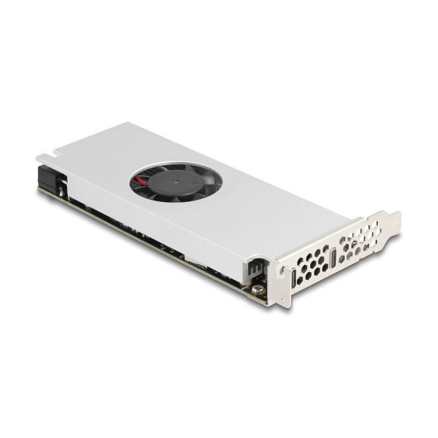 DeLOCK 90805 Tarjeta PCIe USB Tipo C Dual Channel 2 x 20 Gbps con Ventilador, Perfil Bajo