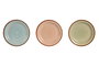 DKD Home Decor Platos de Loza Surtidos 18,5x18,5 cm
