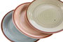 DKD Home Decor Platos de Loza Surtidos 18,5x18,5 cm