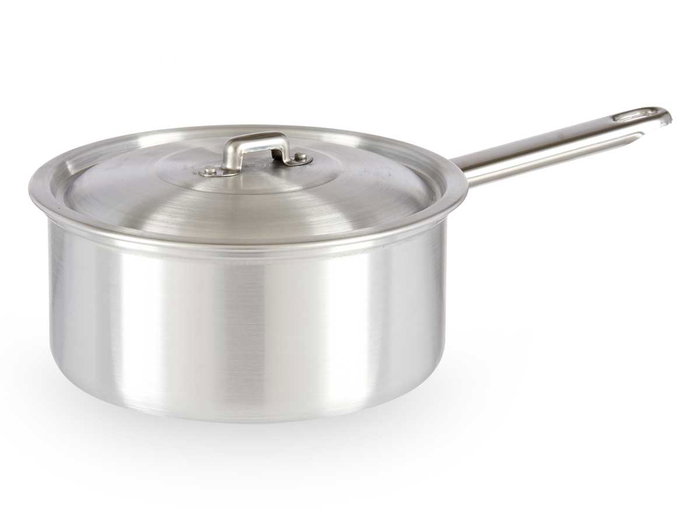 Kinvara Cazo Aluminio Con Tapa 18 cm Plata 2 L Apto Gas Horno Lavavajillas (Set de 10)