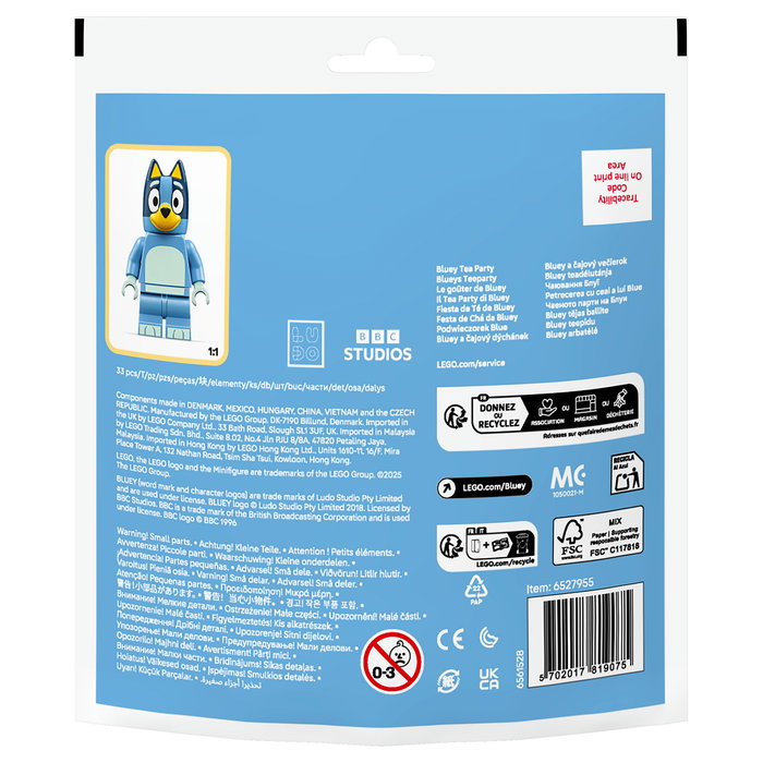 LEGO 30687 Fiesta de Té de Bluey (Polybag), Juego de Construcción, 33 Piezas, Edad 4+, Multicolor, Plástico