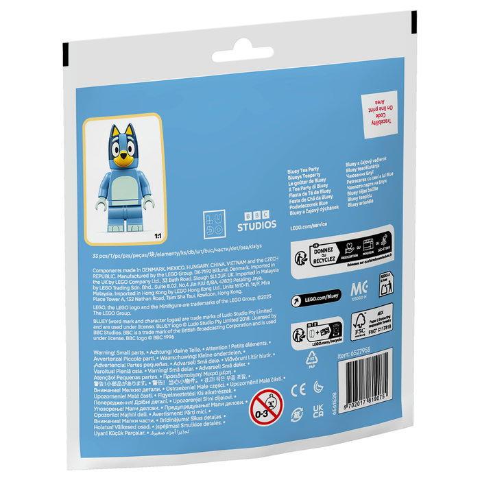 LEGO 30687 Fiesta de Té de Bluey (Polybag), Juego de Construcción, 33 Piezas, Edad 4+, Multicolor, Plástico