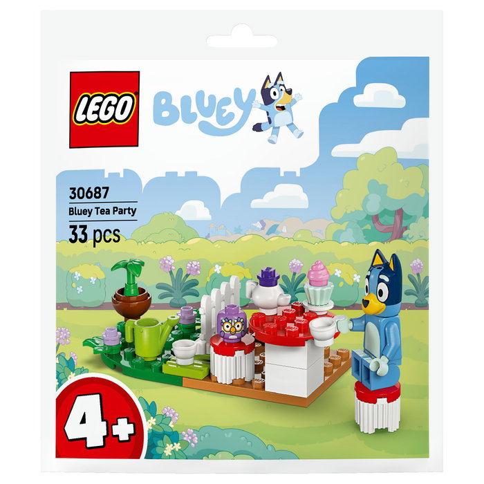 LEGO 30687 Fiesta de Té de Bluey (Polybag), Juego de Construcción, 33 Piezas, Edad 4+, Multicolor, Plástico