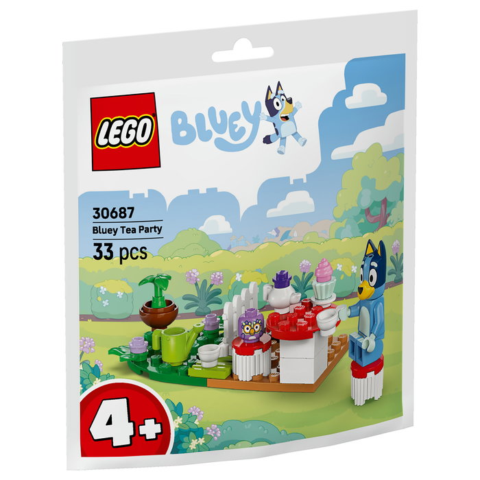 LEGO 30687 Fiesta de Té de Bluey (Polybag), Juego de Construcción, 33 Piezas, Edad 4+, Multicolor, Plástico