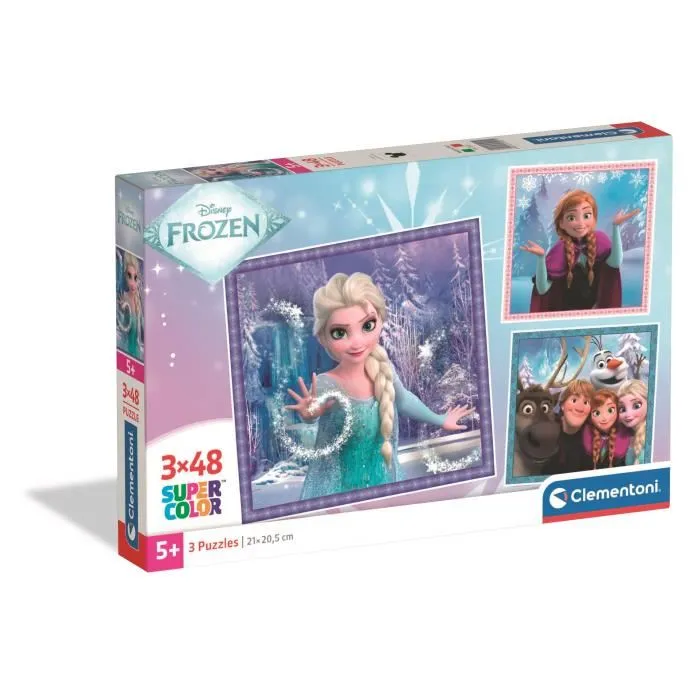 Clementoni CLE8005125250219 Puzzle 3x48 Piezas Frozen Clementoni CLE8005125250219 Puzzle 3x48 Piezas Frozen