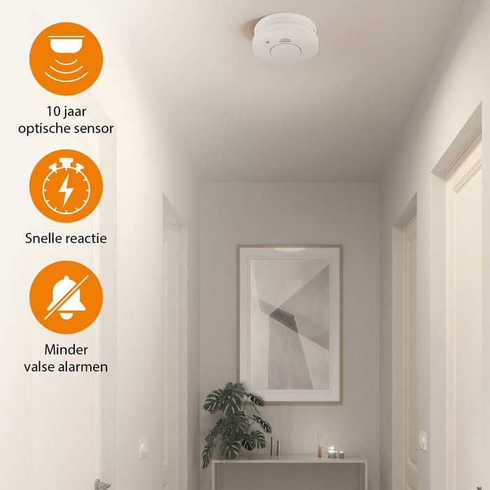 Smartwares RM250 Detector de Humo Blanco