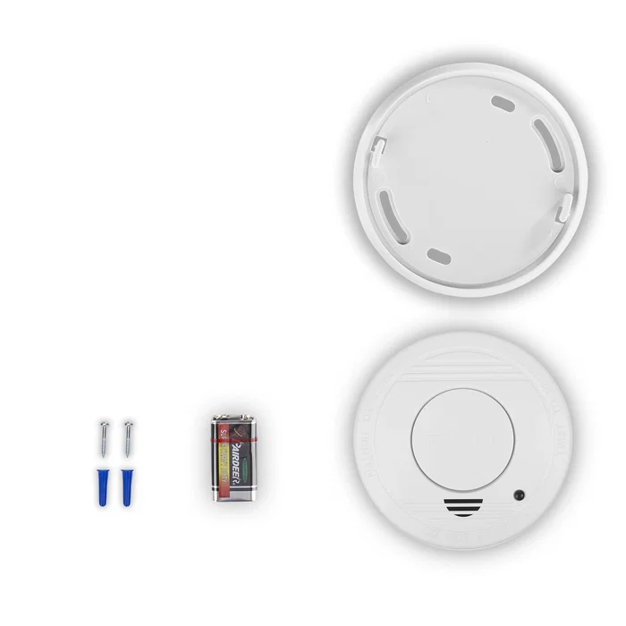 Smartwares 10.044.62 Detector de Humo RM250 - Sensor Óptico con Vida de 10 Años, Incluye Batería de 1 Año, Alarma 85 dB, para Hogar u Oficina