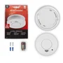 Smartwares 10.044.62 Detector de Humo RM250 - Sensor Óptico con Vida de 10 Años, Incluye Batería de 1 Año, Alarma 85 dB, para Hogar u Oficina