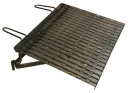 Finstock Parrilla Giratoria de Hierro Perforada y Vertegrasas 50 x 40 cm