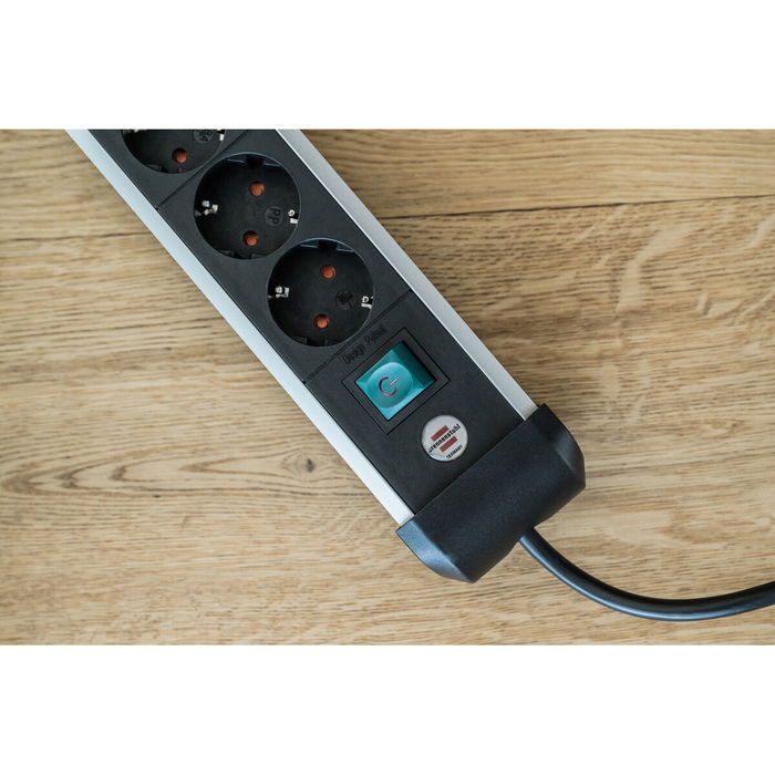 Regleta Enchufes 6 Tomas con Interruptor Brennenstuhl Premium-Alu-Line 3500 W (3 m)
