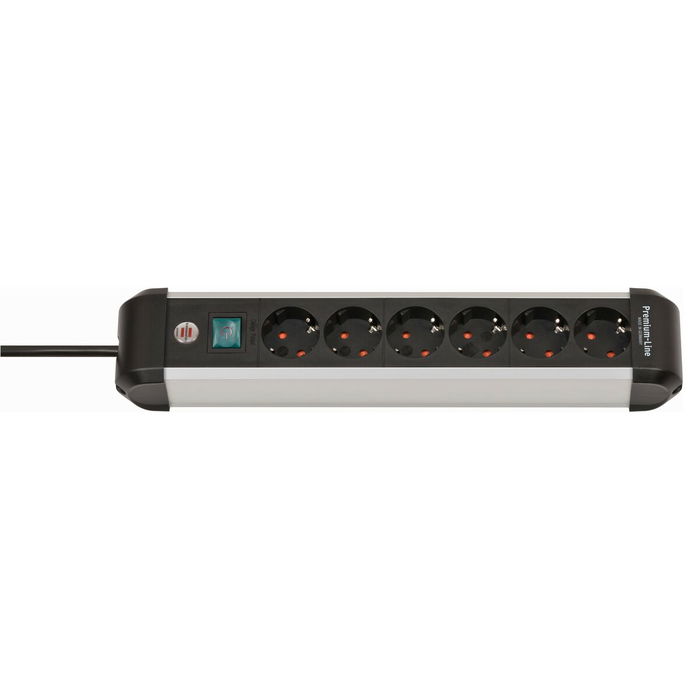 Regleta Enchufes 6 Tomas con Interruptor Brennenstuhl Premium-Alu-Line 3500 W (3 m)
