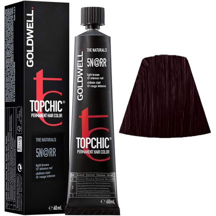 Goldwell TOPCHIC Tinte permanente para el cabello 5N@RR 60 ml Goldwell TOPCHIC Tinte permanente para el cabello 5N@RR 60 ml