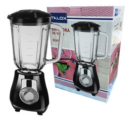TALOX Batidora de vaso con jarra de cristal 1,5 L BLV 400