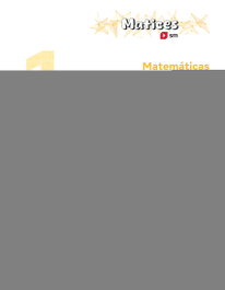 SM, Cuaderno de Matemáticas 1 Primaria 2 Trimestre Matices