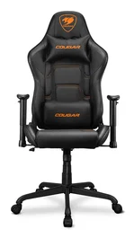 Cougar Armor Elite CGR-ELI-BLB Silla Gaming Ergonómica, Negro, Reclinable 160°, Respaldo y Asiento Acolchado, Reposabrazos 2D Ajustable, Peso Máximo 120 kg