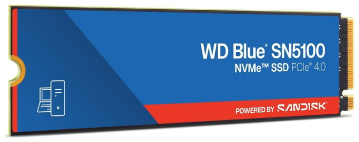 Western Digital Blue SN5100 SSD 2TB M.2 PCIe 4.0 NVMe 7100/6700 MB/s