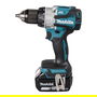 Makita DHP489RTJ Taladro Percutor Eléctrico Sin Escobillas 18V 1800 RPM Mango de Pistola 1/2" Negro Azul