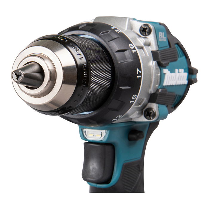 Makita DHP489RTJ Taladro Percutor Eléctrico Sin Escobillas 18V 1800 RPM Mango de Pistola 1/2" Negro Azul