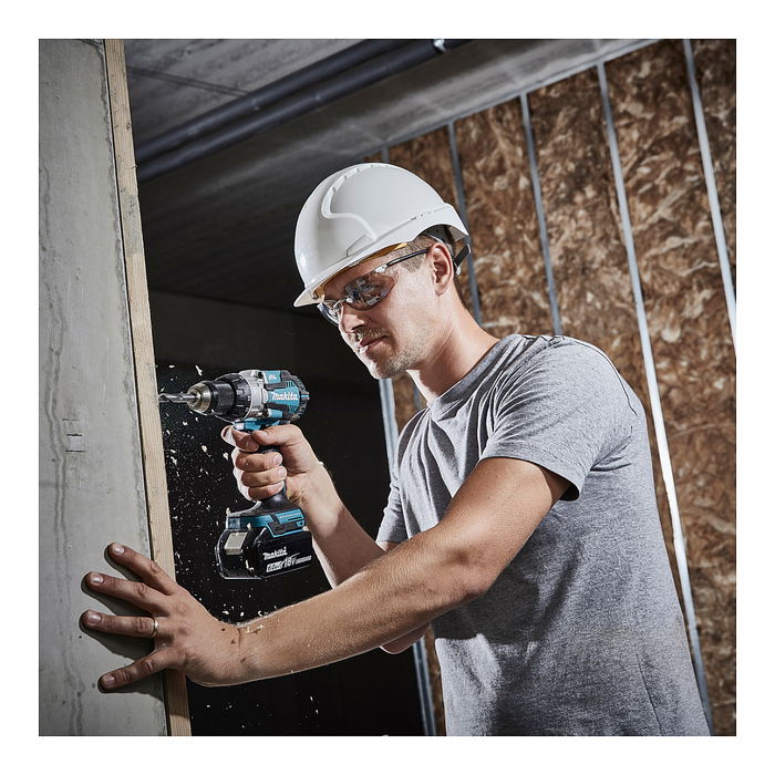 Makita DHP489RTJ Taladro Percutor Eléctrico Sin Escobillas 18V 1800 RPM Mango de Pistola 1/2" Negro Azul