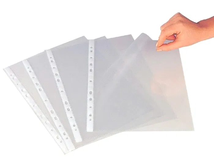 Q-connect Funda Multitaladro Cristal DIN A4 80 mc para Documentos, Caja de 1400 Unidades Q-connect Funda Multitaladro Cristal DIN A4 80 mc para Documentos, Caja de 1400 Unidades