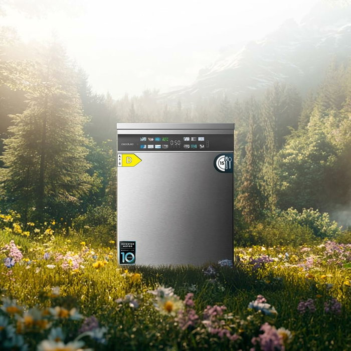 Lavavajillas Cecotec Bolero Aguazero 6210 Inox D 60 cm Acero