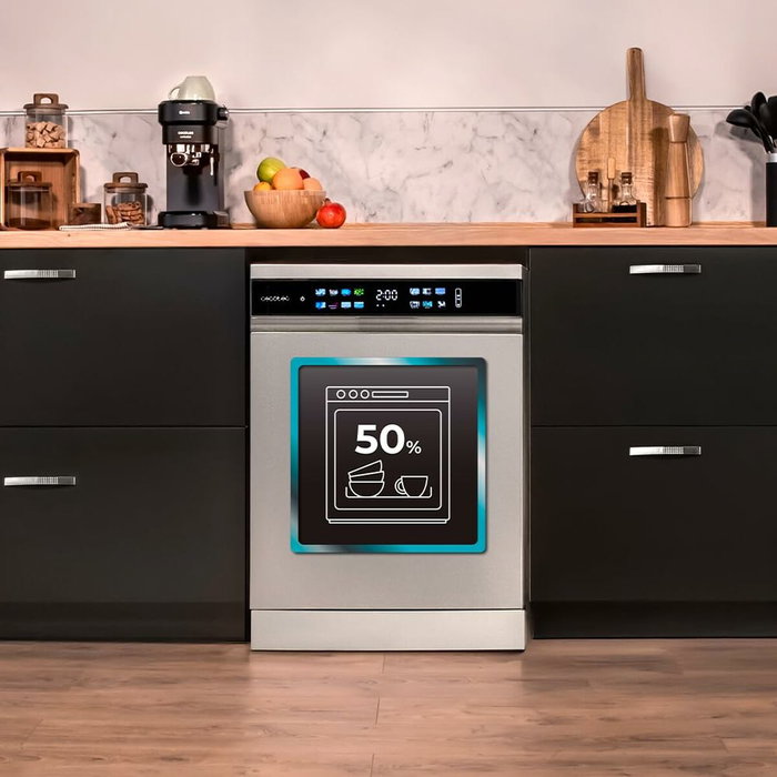 Lavavajillas Cecotec Bolero Aguazero 6210 Inox D 60 cm Acero