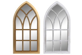 DKD Home Decor Espejo Tipo Ventana 35x69,5 cm Surtido de 2 Unidades