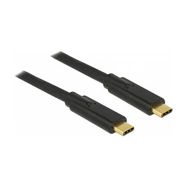 Delock Cable USB-C a USB-C 2 m USB 3.2 Gen 1 Negro (5 Gbit/s, 5 A) - 85527