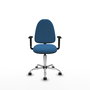 PIQUERAS Y CRESPO Silla de oficina Aýna Azul claro con Brazos 1D