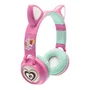 Barbie Auriculares Inalambricos Recargables con Luz y Orejas de Gato para Niños