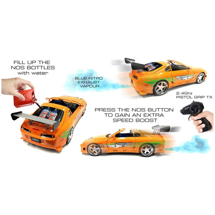 Simba Toys España S.L.U. Coche Radio Control Fast&Furious Supra escala 1:24 Vapor Nitro Simba Toys España S.L.U. Coche Radio Control Fast&Furious Supra escala 1:24 Vapor Nitro