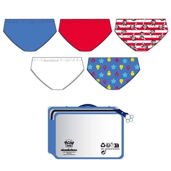 Cerdá Pack Calzoncillos Single Jersey Neceser Paw Patrol T02/03 - Modelos Surtidos