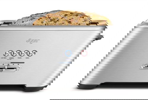 Sage STA730BSS2EEU1 Tostador 2 Ranuras Largas con Indicador LED y Funciones 'A Bit More' y 'Lift and Look'