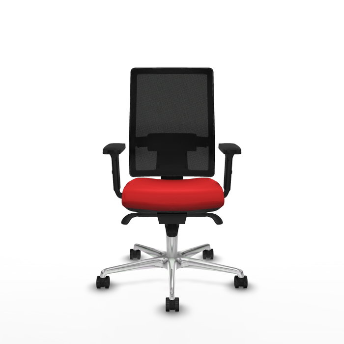 PIQUERAS Y CRESPO Silla de oficina Horna con mecanismo Sincro Rojo y Negro PIQUERAS Y CRESPO Silla de oficina Horna con mecanismo Sincro Rojo y Negro