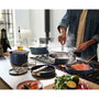 Joseph Joseph Juego de cocina Space con mangos plegables y revestimiento cerámico, 6 piezas, Azul