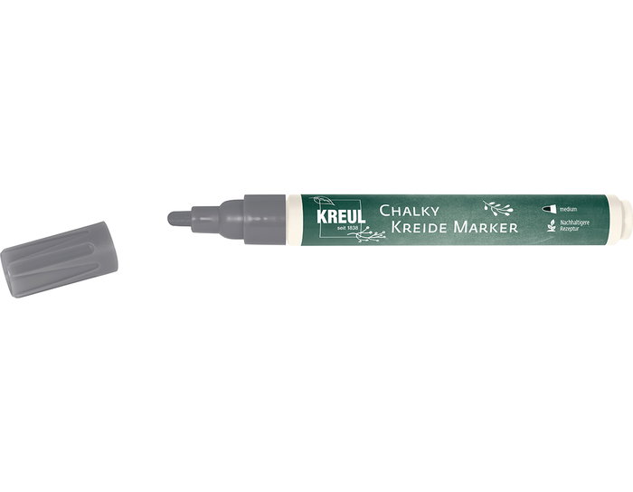 Kreul Rotulador de tiza CHALKY CHALK gris volcánico punta bala 2-3mm Kreul Rotulador de tiza CHALKY CHALK gris volcánico punta bala 2-3mm