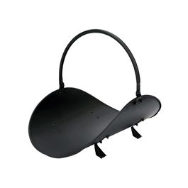 Edm Cesta metálica para leña Negra 48 x 35 x 38 cm
