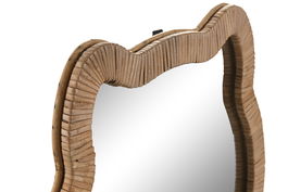 DKD Home Decor Espejo Ratan Cristal Natural 40 x 3 x 43 cm (2 Unidades)