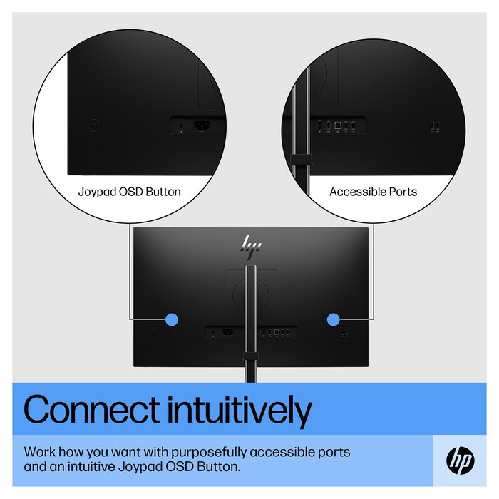 HP Monitor 68.6 cm (27") E27 G5 FHD IPS 75Hz 5ms 16:9 99% sRGB USB Hub HDMI DisplayPort VESA Negro