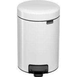 Brabantia Papelera de pedal Newicon 3,0 L blanco