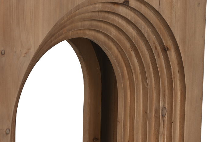 DKD Home Decor Consola Marron Negro Abeto Cristal 122 x 30 x 80 cm