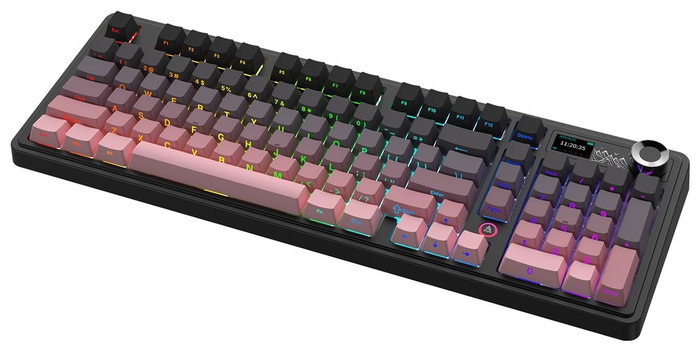 Ajazz AK980 V2 Gradient Pink con pantalla y Gift Switch V2