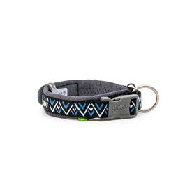 Hurtta Collar Razzle-Dazzle Azul/Negro 55-65cm Reflectante Acolchado Reciclado