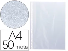 Q-connect Funda Multitaladro Piel de Naranja DIN A4 50 mc - Bolsa 100 Unidades