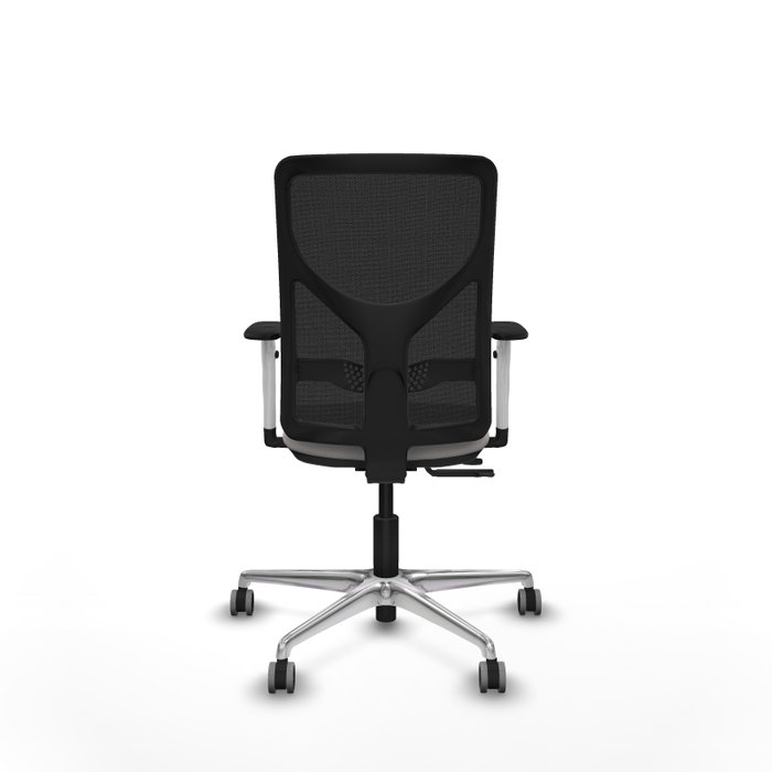 PIQUERAS Y CRESPO Silla de oficina Motilla con Mecanismo Sincro/Traslack Blanco/Negro
