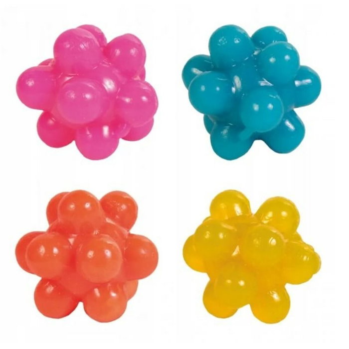 Trixie Set de 4 Pelotas con Relieves para Gato, 3,5 cm