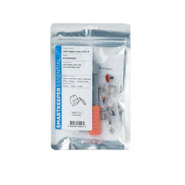 SmartKeeper SLSART-0081 Cable Lock para LAN - Pack de 5 Candados con 1 Llave, Color Naranja Básico, Seguridad para Cable de Red