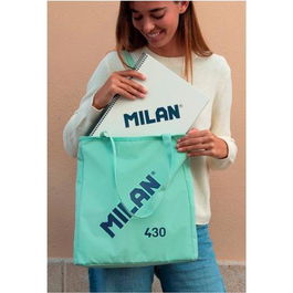 Milan Bolso Shopper Gigante 403 Colección Milan Verde Poliester Ripstop 38x36x6.5 cm 7.5 L