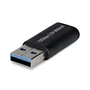 StarTech Adaptador USB-A Macho a USB-C Hembra U32-AMCF-USBADAPTER - USB 3.2 Gen 1 (5 Gbps), Plug-and-Play, Versión Derecha, Conector Niquelado, Negro